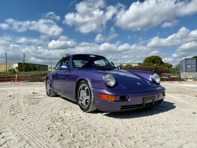 Viola Blue Metallic-Euro-SUNROOF DELETE-ONLY 33K MILES-Certificate of autheticty 1991 Porsche 911 Carrera 4 964 Coupe