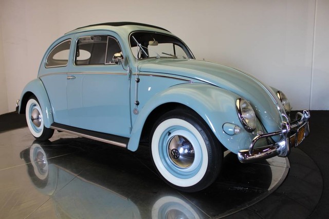 Volkswagen Beetle Baby Blue with 7742 Miles, for sale! 1956 Volkswagen Beetle-New --