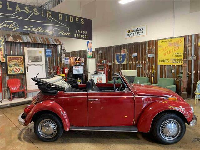 Volkswagen Beetle Convertible Red with 82,330 Miles, for sale! 1971 Volkswagen Beetle-New Bug