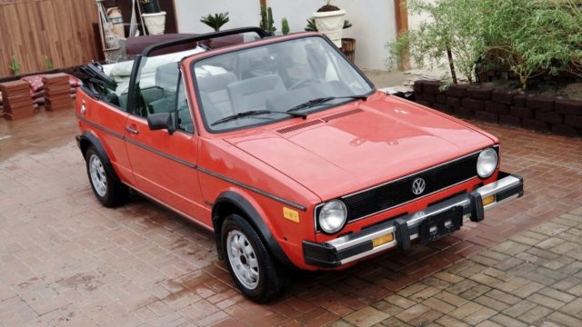 Volkswagen: Cabriolet *** LIKE NEW *** LOW MILES *** NO RESERVE ~~ 1985 Volkswagen Cabrio Convertible
