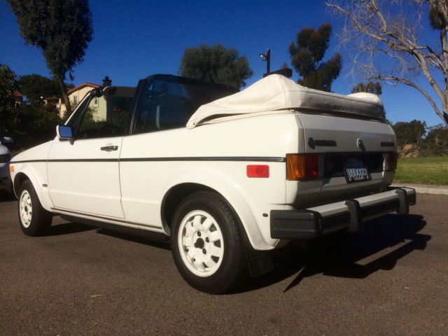 1985 Volkswagen Cabrio Triple White Best Seller Package - photo 9