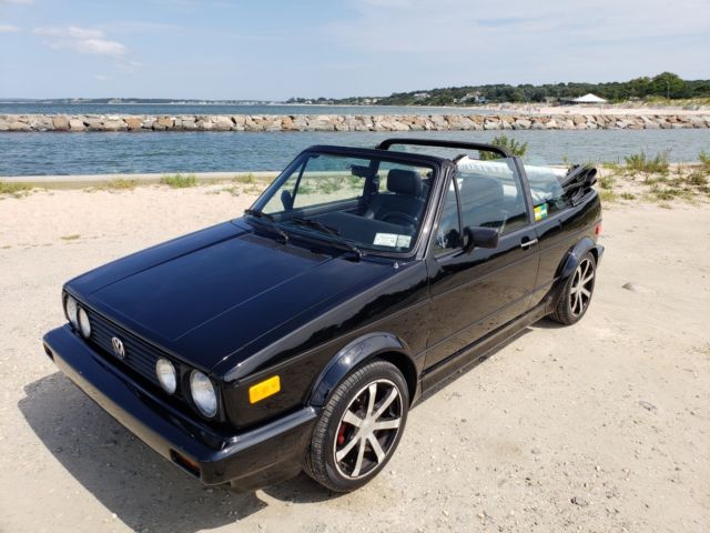 VW 1992 Rabbit Cabriolet Convertible Triple Black 5 speed 94,900 miles 1992 Volkswagen Rabbit Karman Cabriolet
