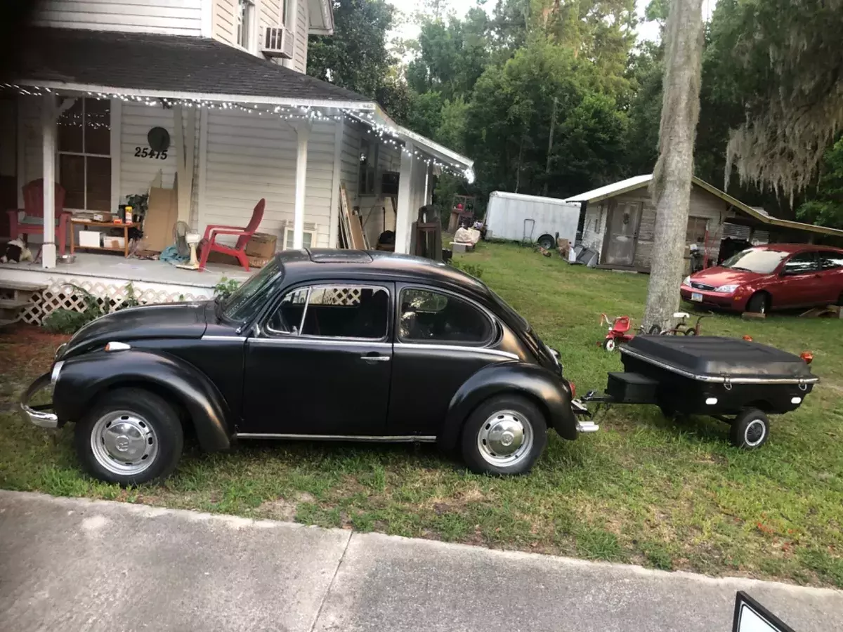 VW Bug Project! Complete Car with stuck motor & Matching Trailer- Needs Repair 1970 Volkswagen Beetle - Classic