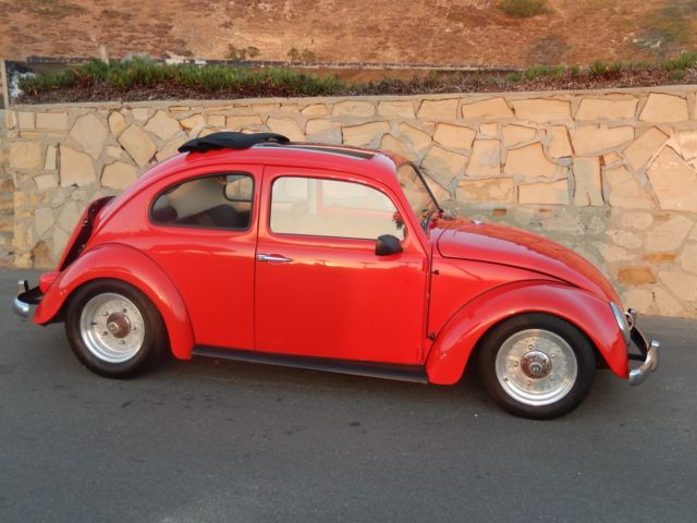 VW BUG (Red , ebay is forcing the word "black" in the title.) 1963 Volkswagen Beetle - Classic black