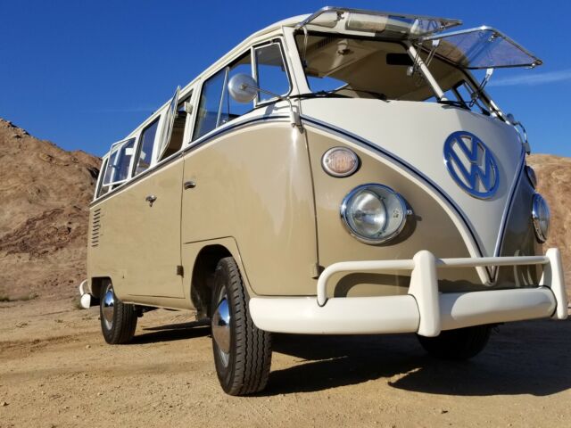 VW BUS 15 windows, SAFARI Windows - RAG TOP 1966 1966 Volkswagen Bus/Vanagon Bus