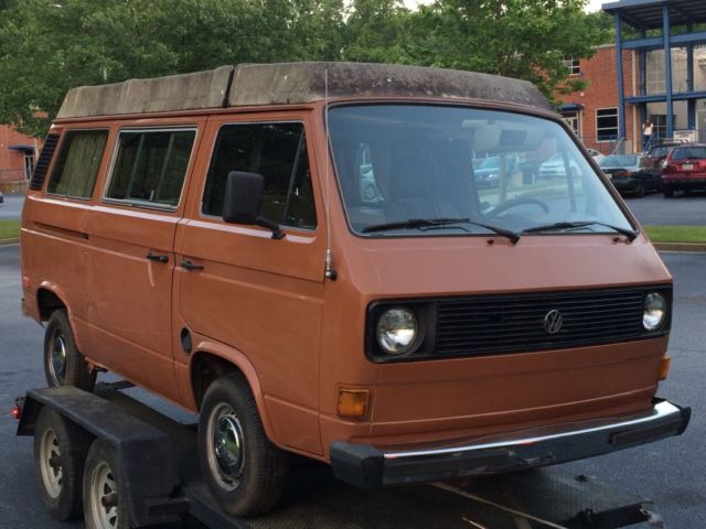VW Camper Van Westy Camping Pop Up Kitchen Trailer Teardrop Tailgating FUN FUN! 1981 Volkswagen Bus/Vanagon Westfalia