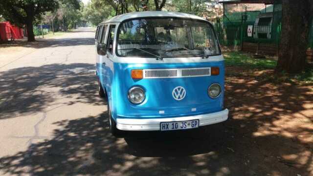 1976 Volkswagen Bus/Vanagon Powder Blue, white interior