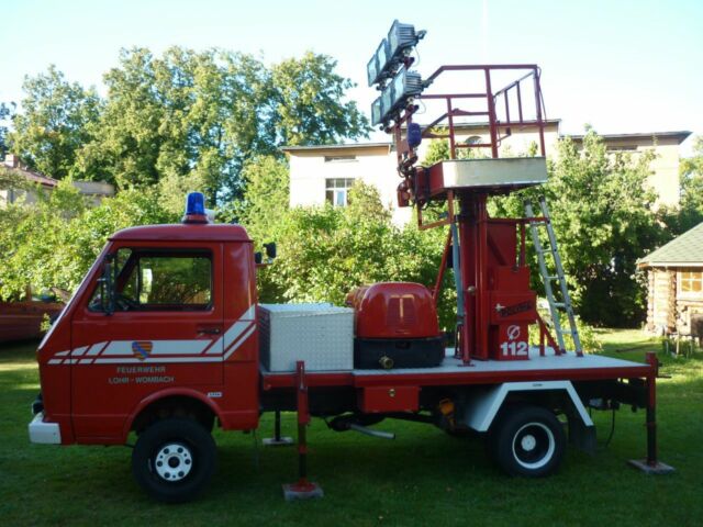 VW LT35 Typ 293 GW-L Airport Firemen AWP Bucket Truck Vehicle W-Germany 1981 1980 Volkswagen LT35