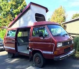 VW Westfalia Pop- Up Camper 1987 Volkswagen Bus/Vanagon Westfalia