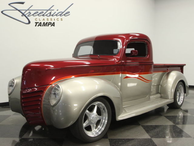 WELL BUILT ALL STEEL CUSTOM, FUEL INJECTED 350, 700R4, R134a A/C, PS, PB, NICE! 1940 Ford Custom Pickup