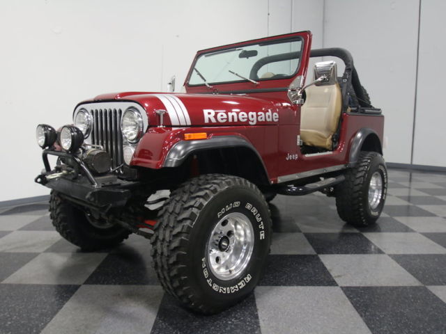 WELL-BUILT, LIFTED 4X4, STRONG 350 V8 SWAP, AUTO, FRONT DISCS, PWR STEER, CLEAN 1982 Jeep CJ Base Sport Utility 2-Door