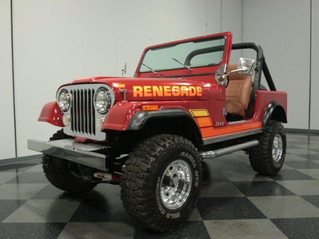 WELL-PRESERVED CJ7 4X4, MOSER AXLE, 258 I6, 4-SPEED, PWR BRAKE/STEER, HARD TOP! 1981 Jeep CJ Renegade