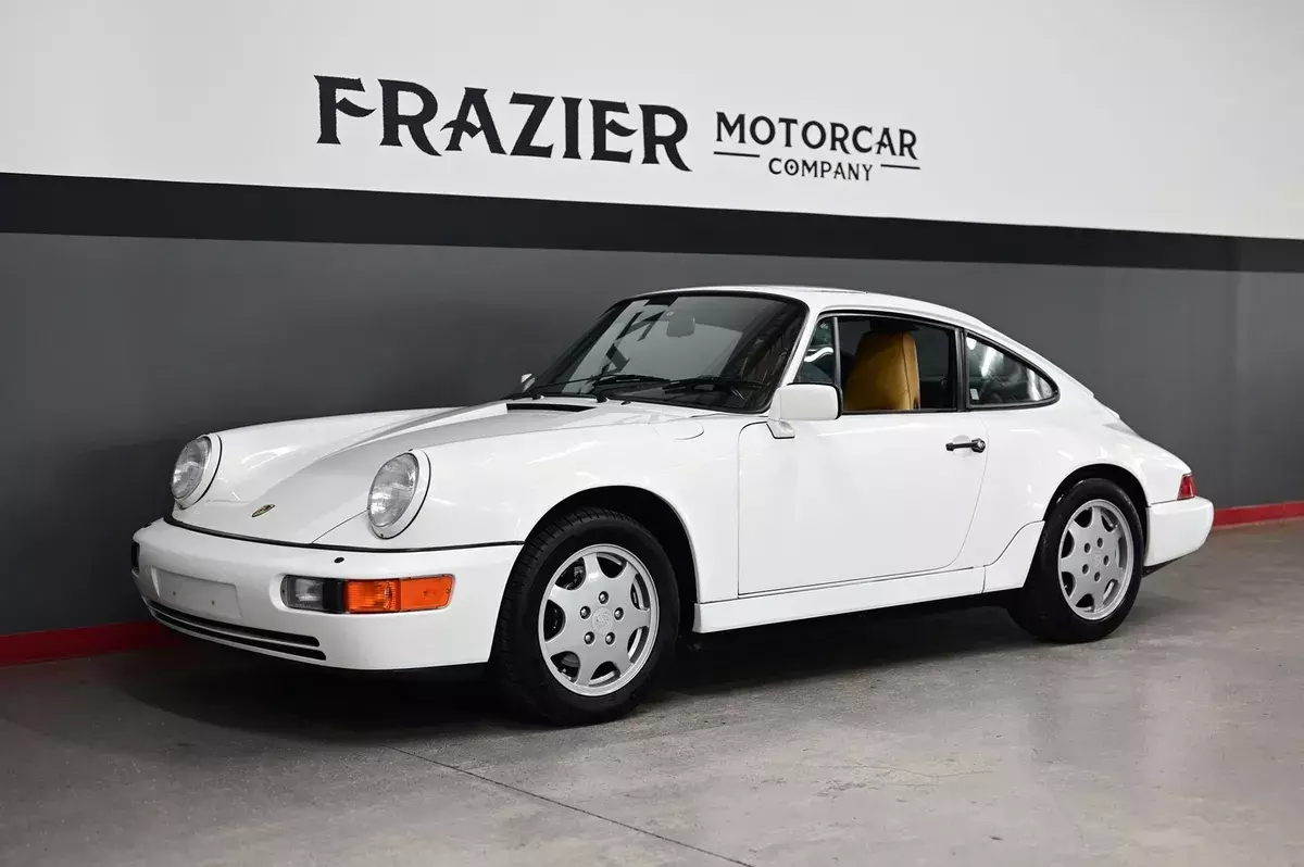 Well Serviced 911/964 Sunroof Coupe with STRONG RUN and Drive White/Tan 1989 Porsche 911/964 C4 Coupe