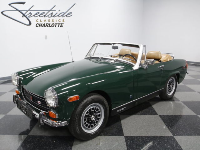 WELL TAKEN CARE OF, 1275 CC, 4 SPD, ORIG WIN STICKER/DOCS, FRNT DISC, VERY NICE! 1971 MG Midget