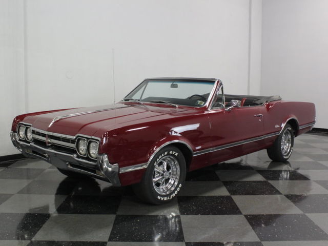 WHAT A GREAT LOOK! CLEAN TOO! 425 V8, AUTO, NEW POWER CANVAS TOP, READY 2 CRUISE 1966 Oldsmobile Cutlass