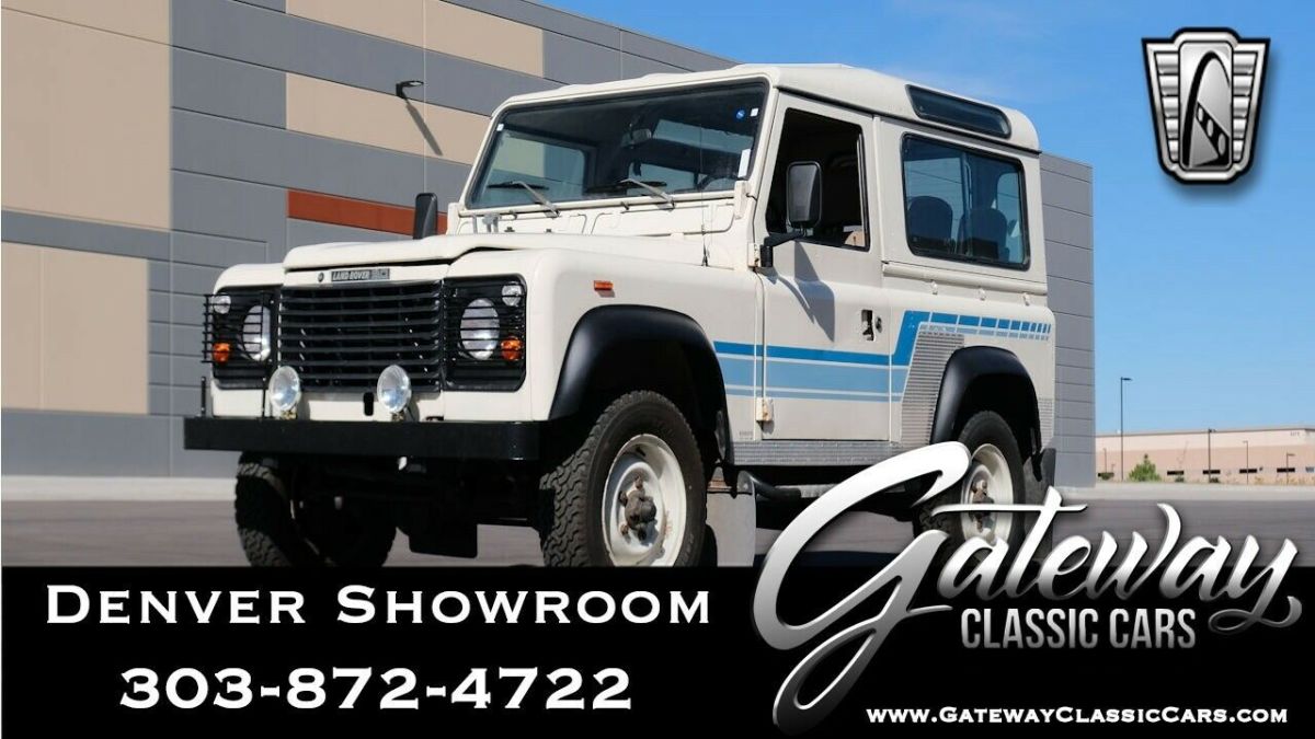 White 1985 Land Rover Defender I-6 Turbo Diesel 4 Speed Manual Available Now! 1985 Land Rover Defender 90