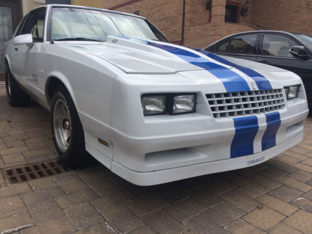 WHITE AND BLUE 1984 CHEVROLET MONTE CARLO 5L V8 2 DOOR COUPE - UNDER 60K MILES ! 1984 Chevrolet Monte Carlo Base