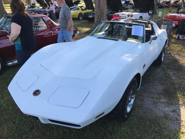 White Carbon Fiber finish, Custom Black accents, Original Engine & Transmission 1974 Chevrolet Corvette 2 Door T-top Coupe