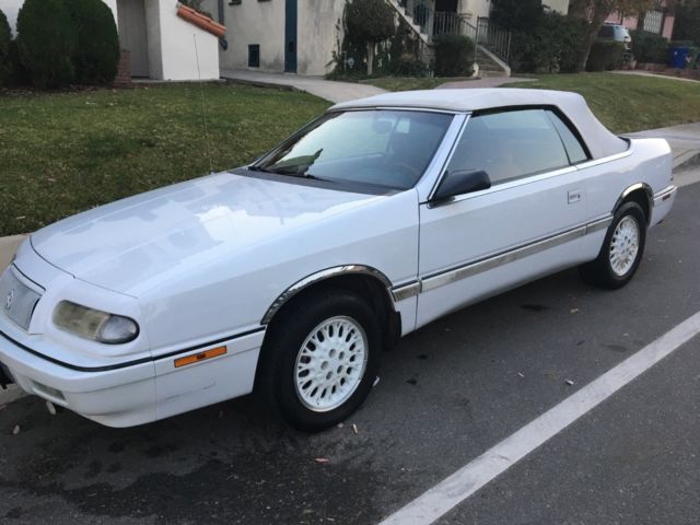 White Chrysler LeBaron Convertible 1993 Chrysler LeBaron