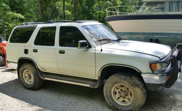 White Four Door 4 Runner 4 WD 1994 Toyota 4Runner