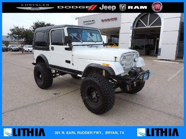 WHITE JEEP CJ-7 with 100,000 Miles available now! 1985 Jeep CJ --
