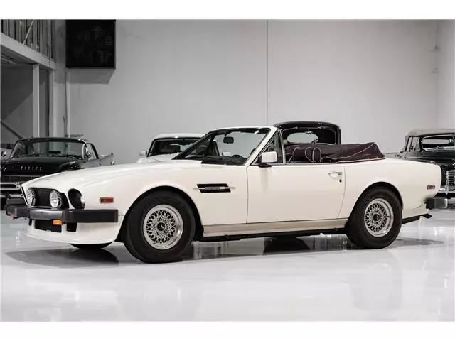 White over Burgundy | Please "See full description" for more photos/info 1988 Aston Martin V8 Volante