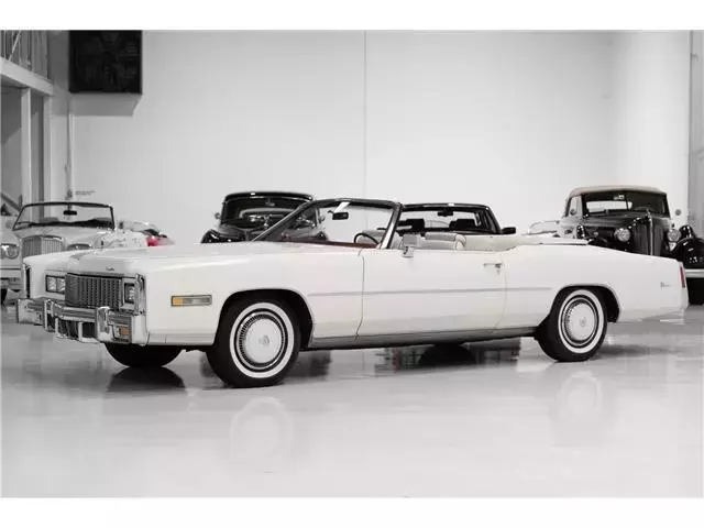 White over White | Please "See full description" for more photos/info 1976 Cadillac Eldorado Bicentennial Convertible