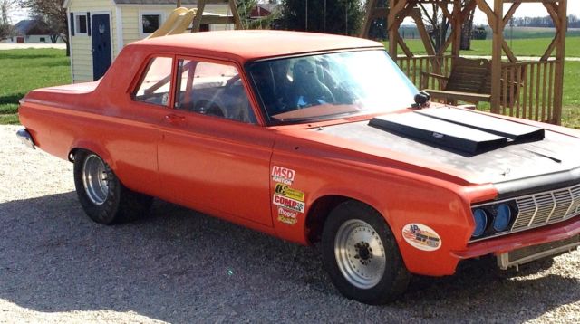 WICKED NASTY 64 PLYMOUTH SAVOY DRAG CAR 440 MAGNUM AUTO FORD 9 INCH DISC BRAKES 1964 Plymouth Savoy FAST