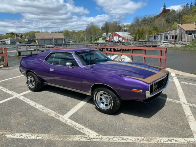 Wild Plum (D9) AMX. Original 360ci, Automatic & Posi. 2-Door Hardtop. Very Solid 1972 AMC AMX Buckets with Console