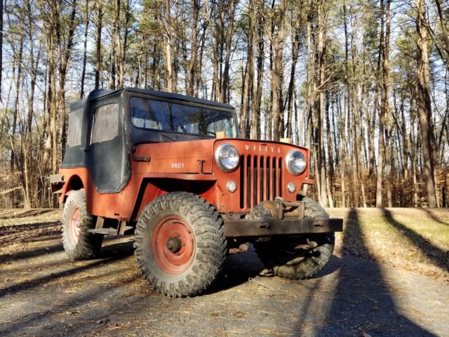 Willys Jeep CJ3B twin stick PTO winch original body runs Ramsey CJ2A CJ3A CJ5 CJ 1955 Willys Custom CJ3B