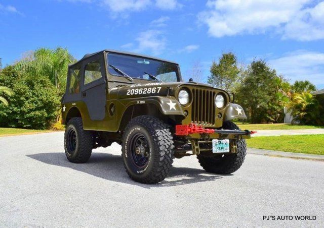 WILLYS OVERLAND MILITARY JEEP UPGRADED 225 V6 SM420 4 SPEED OVERDRIVE 12 VOLT 1955 Willys Military
