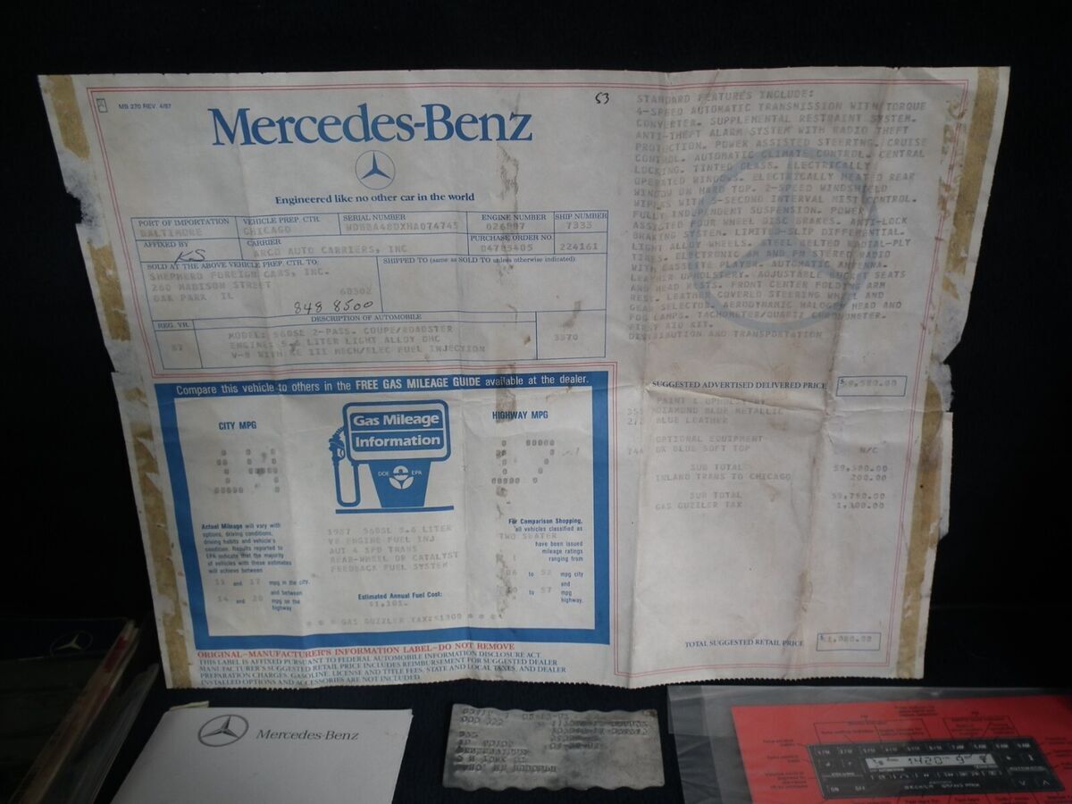 1987 Mercedes-Benz SL-Class - photo 7