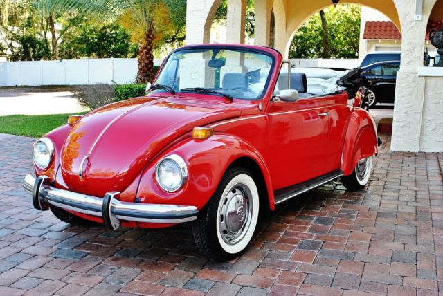 Wolfsburg Built Immaculate Condition 60's Fenders Skirts w/ Chrome Centers 1973 Volkswagen Beetle - Classic Convertible Simply Stunning