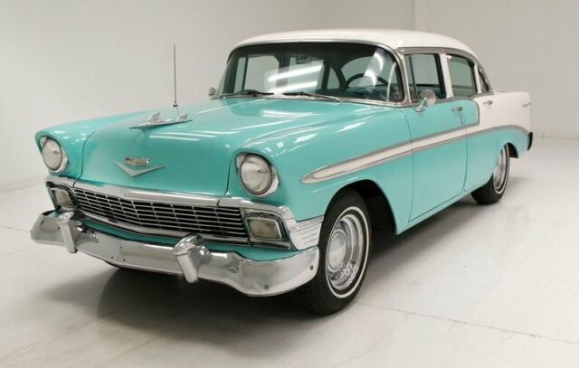 Wonderful Retro Interior/Two Tone Earlier Respray/350ci V8 4 BBL 1956 Chevrolet Bel Air/150/210 Sedan