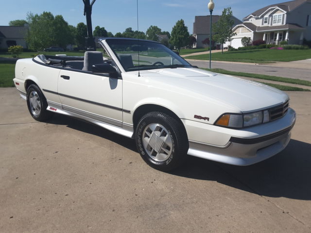 WOW!! Have A Look At This One Owner 1989 Cavalier Z24 Conv't With Only 29K Miles 1989 Chevrolet Cavalier Z24 Cab