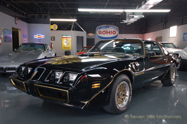 WS6, #'s Match, GREAT DRIVER, T-Tops, Black/Black, Auto, Smokey & the Bandit 1979 Pontiac Trans Am Y84 Special Edition