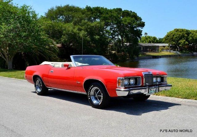XR7 ACTUAL MILES 351 V8 TILT WHEEL POWER STEERING POWER DISC BRAKES POWER TOP 1973 Mercury Cougar XR7