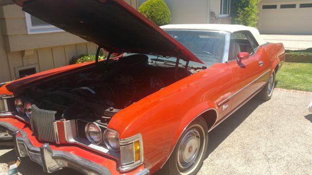 XR7 muscle car convertible original owner CA blue plates beautiful condition 1973 Mercury Cougar XR7
