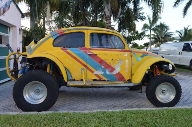 Yellow Volkswagen Competition Baja Bug Dune Buggy WITH SPARE COMPLETE ENGINE! 1970 Volkswagen Beetle - Classic