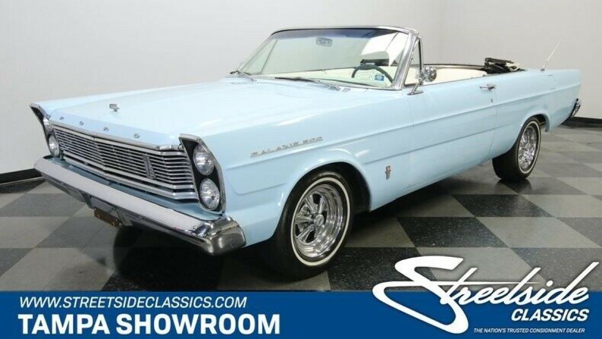 Z CODE 390 V8 AUTO POWER TOP CRAGAR WHEELS READY TO CRUISE THE BEACH 1965 Ford Galaxie 500 Convertible