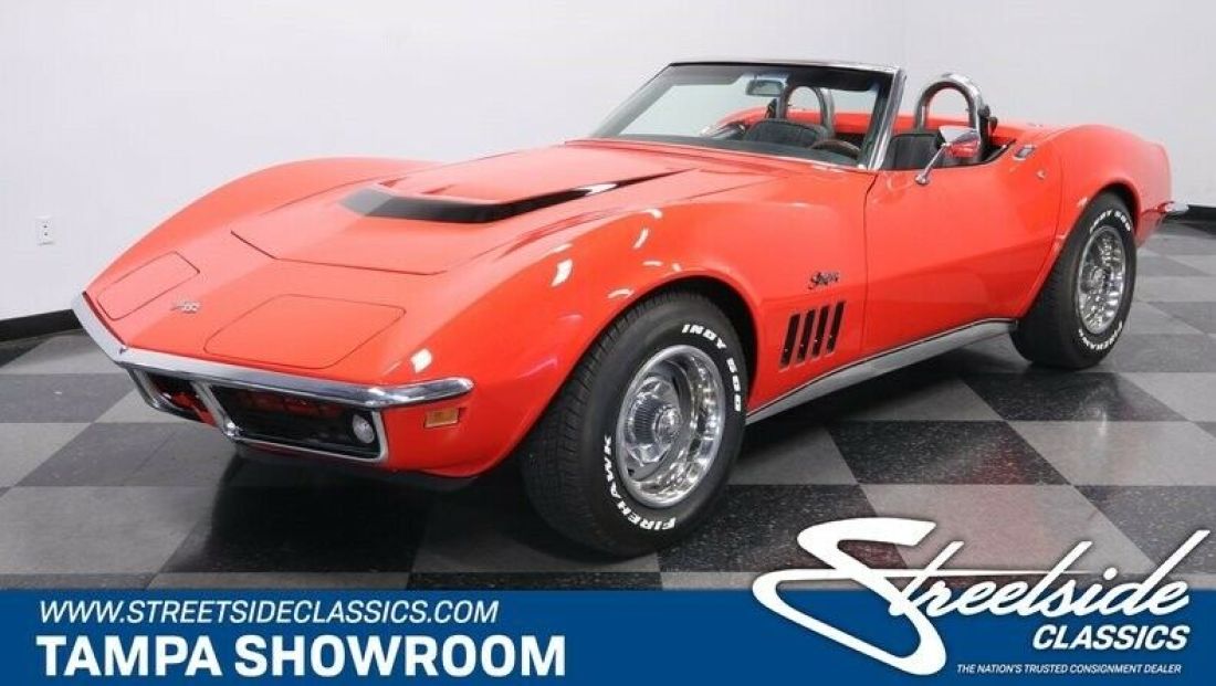 ZZ3 CRATE 350 V8 4 SPEED COLD A/C HARD TOP & SOFT TOP GORGEOUS RESTORATION 1969 Chevrolet Corvette Convertible