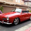 &#039;65 VW Karmann Ghia convertible vert 2276cc cal look lowered Wilwood 17&#034; Fuchs