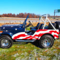 &#039;76 Jeep CJ-5 9/11 American Flag Tribute Display Vehicle
