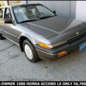 1 OWNER MINT CLASSIC 1986 HONDA ACCORD LX SEDAN! 57K  ORIGINAL CALIFORNIA MILES!