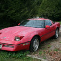 1898 Red Corvette, Not Running, Complete