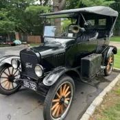 1923 Ford Model T Convertible Black Touring