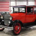 1928 Ford Model A  68807 Miles Bright Red Coupe 4 Cylinder 3 Speed Manual