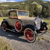 1928 Ford Model A Deluxe Roadster, Rumble Seat, California Car, Restored