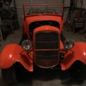 1928 Ford Model A Roadster, Fiberglass full fendered built from coupe body