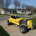 1929 Ford Coupe Yellow Flaming Hot Rod 350 Chevy 1300 Watt Stereo NW Indiana